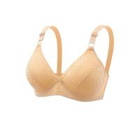 WUSENTOF Women's Bras Sports Wirefree Seamless Support Lingerie Comfort Soft Brassiere Breathable Stretch Bras Sexy Deep V Push Up Underwear Packs for Yoga Fitness Exercise