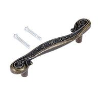 WUSHADEHANS Antique Cabinet Drawer Handles, 1pc Retro Alloy Kitchen Cabinet Door Pull 76mm Vintage Furniture Knobs