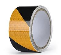 WUSHADEHANS Tape,Reflective tape, Outdoor Tape, Double Color Twill Reflective Warning, Fade,Durable,2 in × 150 FT,yellow black(Yellow Black)