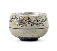 WUSHADEHANS Tea Cup Hand-Painted Silver Host Cup Ceramic Tea Cup Single Cup Silver Soaking Container