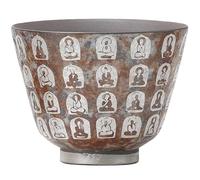 WUSHADEHANS Tea Cup Silver-Gilt Ten Thousand Buddhas Master Cup Single Cup Household Ceramic Tea Cup Soaking Container