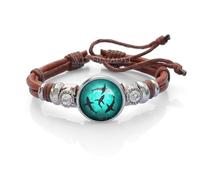 WUSHIMAOYI Circling Sharks bracelet Circling Sharks bracelets personalized Shark jewelry Shark bracelet Brown Leather Bracelet personalized Braid jewelry gifts