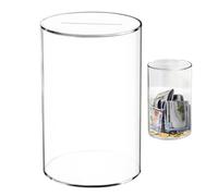 Wusideday Acrylic Money Bank | Clear Large Unopenable Money Jar | Transparent Round Money Box | Transparent Saving Box | Clear Unopenable Cylindrical Money Box