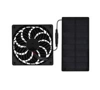 Wusideday Chicken Coop Solar Fan - 0.8w Pet House Air Blower - Chicken Coop Ventilation Device for Home Barn Greenhouse Dog House Indoor Camping Tent RV