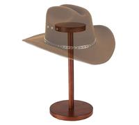 Wusideday Cowboy Hat Stand | Wooden Wig Storage Rack | Decorative Wig Display Rack for Bedroom Retail Store Jewelry Watches Collectibles Models Dolls Helmets Toys Antiques