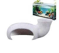 Wusideday Fish Tank Corner Natural Tunnel Cave | Fish Tunnel For Aquarium | Fish Tank Cave For Betta | Corner Fish Tank Decorations | Corner Aquarium Cave