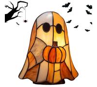 Wusideday Ghost Light | Ghost Flickering Night Light - Halloween Lighting Resin Desk Ornament for Window Table Book Lover Home Entryway Bedroom Display Shelf Reader