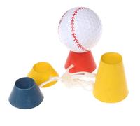 Wusideday Jumbo Golf Rubber Tees, 4 Pieces Rubber Golf Tees With Different Heights - Portable Practice Tool For Family, Friends