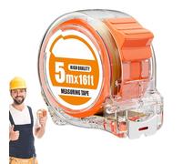 Wusideday Metric Measuring Tape, 16 FT cm Tape Measure, Easy to Read Construction Rulers, Imperial Measuring Tool for Electricians Surveyors Engineers