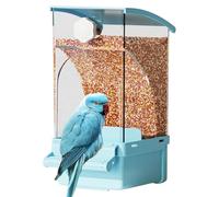 Wusideday Parakeet Feeder | Transparent Food Container,Cage Accessories Pet Supplies Treats Dispenser for Parrot Parakeet Finch Conure Canary Cockatoo