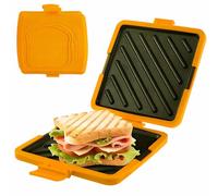 Wusideday Sandwich Maker Press,No Power Required Portable Cooker,Microwave Sandwich Maker Pan Cheese Toaster - for Home Gatherings Apartment Dorm Party Travel Toastie Breakfast Pie Snacks