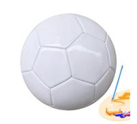 Wusideday White Soccer Ball, Plain White Football Ball, Blank Football, Size 3/4/5 Autograph Balls Whites Footballs Whites Signature Balls For High School College
