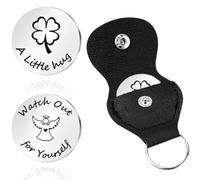 WUSJCOF 1 x Pocket Hug Lucky Charm Keyring Guardian Angel Gift Funny Gifts Get Well Gifts Best Friend Gifts for Women Men Couple Boyfriend Sister