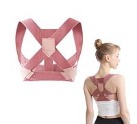 WUSJCOF 1 x Posture Corrector, Posture Corrector, Shoulder and Back, Adjustable Breathable Chest Corrector, Posture Corrector, Pain Prevention, Shoulder and Back Corrector (M Pink)