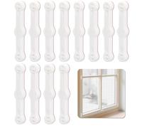 WUSJCOF 12 Pack Mosquito Screen Window Screen Self Adhesive Accessories Brackets Easy Installation