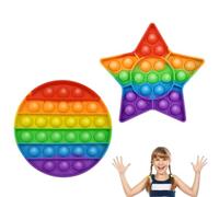 WUSJCOF 2 Pack Silicone Toys, Sensory Toys, Stress Relief Toys, Stress Relief Toys for Kids and Adults (Sensory)
