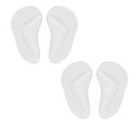 WUSJCOF 2 Pairs Gel Arch Insoles Orthopaedic Silicone Foot Insoles Arch Support Inserts Plantar Fasciitis Shoe Arch Support Gel High Heel Insoles Cushion Pads