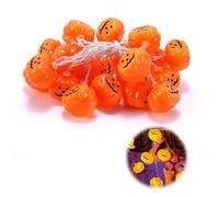 WUSJCOF 20 LED Halloween Pumpkin Fairy Lights with 2 Modes, 3D Pumpkin Decorative Light for Halloween Party, Homes, Gardens and Yard (3 m)