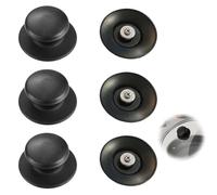 WUSJCOF 3 Pieces Universal Replacement Knobs, Replacement Pot Knobs, Kitchen Utensils Knob, Removable Pot Handle, Pot Lid Knobs, Universal
