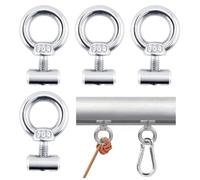WUSJCOF 4 Pieces Stainless Steel Piping Stoppers for Piping Rail Accessories for Caravan, Motorhome, Campervan, Boat and Awning