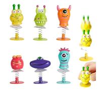 WUSJCOF 6 Pieces Monster Jumping Toys, Kids Party Gifts, Jumping Monsters, Monster Party Decorations, Toys, Birthday Gifts (6 Colors)