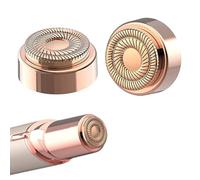 WUSJCOF Pack of 2 Facial Hair Remover Replacement Heads Compatible with Finishing Touch Flawless Generación 2 Electric Shaver for Lips, Chin, Cheeks (18K Gold-Plated Shaving Head)