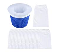 WUSJCOF Pack of 20 Pool Skimmer Socks, Reusable Skimmer Basket Net and Filter Net, Removes Slags and Leaves, for Surface Skimmer
