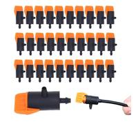 WUSJCOF Pack of 30 Micro-Drip System Adjustable End Dripper Drip Emitter Dripper Sprinkler for Garden, Home Succulents, Plants, Lawn, Flower (4 mm/7 mm)