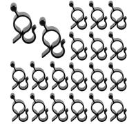 WUSJCOF Piping Strip Hooks, Pack of 20, S Shaped Camping Hooks for Piping Rail, Caravan Accessories, Awning Hooks for Fairy Lights, Motorhome, Indoor and Outdoor Decoration