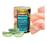 Wusto Functional Selection - Functional Wet Food for Adult Dogs - Nourishing Recipe with Selected Ingredients, Daily Wellness Support, High Appetability (400g, Detox Light Turkey)