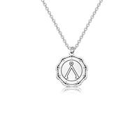 WUSUANED Alien Gate Necklace Science Series Inspired Jewelry TV Show Fan Gift Alien Lover Gift, L, Stainless Steel, No Gemstone