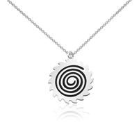 WUSUANED Circular Saw Blade Necklace Funny Woodworking Jewelry Woodworker Gift Handyman Gift Carpenter Gifts, L, Stainless Steel, No Gemstone