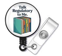 WUSUANED Clinical Research Coordinator Badge Reel Clinical Coordinator Gift Clinical Nurse Badge Holder Clinical Trial Gifts CRC Gifts (Talk Regulatory BR)