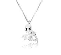 WUSUANED Dover Demon Necklace Alien Life Jewelry Mythical Creature Gift Demon Gift For Alien Lovers, Stainless Steel, No Gemstone