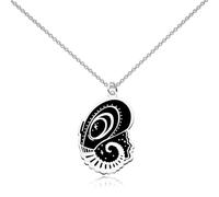 WUSUANED Dream Helm Necklace Horror Series Inspired Jewelry TV Show Fan Gift Endless Dream Gift, L, Stainless Steel, No Gemstone