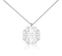 WUSUANED Ethnic Knot Pendant Necklace Hmonb Smybol Jewerly Hmoob Miao Gift Tribal Gift, Stainless Steel, No Gemstone