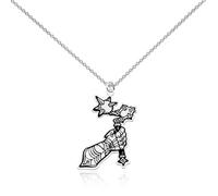 WUSUANED Flail Head Necklace Spike And Chain Jewelry Medieval Knight Gift Flail Gauntlet Gift, L, Stainless Steel, No Gemstone