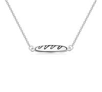 WUSUANED Funny Bread Necklace Pastries Food Jewelry French Bread Lover Gift Bakers Gift, Stainless Steel, No Gemstone