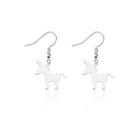 WUSUANED Funny Donkey Earrings Donkey Lover Gifts Animal Owner Gift Donkey Themed Gift Donkey Farm Animal Gifts, Stainless Steel, No Gemstone