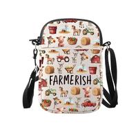 WUSUANED Funny Farmerish Crossbody Bag Farm Themed Gift Farmer Shoulder Bag Farming Gift, Farmerish Bag