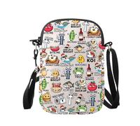 WUSUANED Funny Sayings Crossbody Bag Sarcastic Adult Humor Merch Cartoon Silly Expression Gift Swear Words Gift, Adult Humor Bag