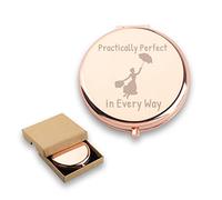 WUSUANED Mary Poppins Quote Mirror Practically Perfect in Every Way Movie Inspired Gifts for Mary Fans (Mary Poppins Quote Mirror)