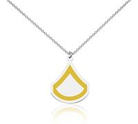WUSUANED Military Rank Necklace Private First Class Necklace Military Insignia Jewelry Deployment Gift Soldier Gift For Military Lover, Stainless Steel, No Gemstone