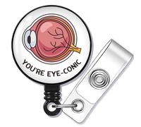 WUSUANED Ophthalmologist Badge Reel Optometrist Gift Optometrist Assistant Badge Holder Optometry Nurse Gift (Eye Conic BR)