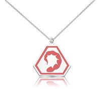 WUSUANED Red Brotherhood Necklace Game Inspired Jewelry Brotherhood Game Fan Gift Game Character Lover Gift For Gamer, Stainless Steel, No Gemstone