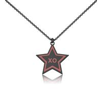 WUSUANED Star XO Demon Necklace Cartoon Inspired Jewelry Anime Character Lover Gift Verosika Demon Fan Gift, Stainless Steel, No Gemstone