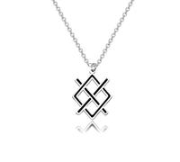 WUSUANED Viking Spear Symbol Necklace Mythical Inspired Jewelry Viking Rune Gift Norse Mythology Gifts, L, Stainless Steel, No Gemstone