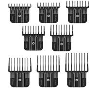 Wusuker 8 Premium Trimmer Guards Fits for BaBylissPRO Barberology Outlining Hair Trimmers (FX787) and LoPROFX Trimmers (FX726), Guards with Metal Spring Clip - From 1/32-5/4 inch with
