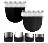 Wusuker Replacement Blade for Most HOLDOG & oneisall Dog Grooming Clippers, Snap-in Replacement Blades Fit for Most Low Noise Dogs Cats Grooming Clipper, (2 Pack Blade + 4 Pcs Guards)