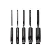 WUTA 10-Piece Square Hollow Punch Set, Steel Square Hole Punch Tool for Leather Craft Belts Watch Straps Rubber Paper Fabric(All Size)